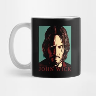 john wick  - vintage illustration Mug